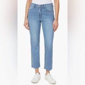 Kensie Blue Striped Skinny Jeans